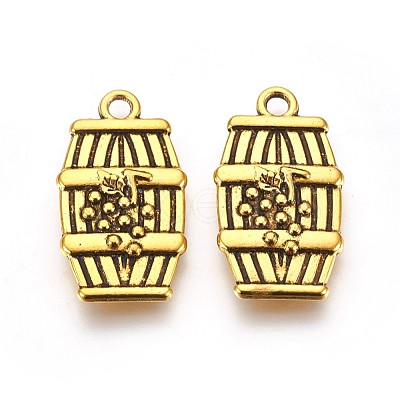 Tibetan Style Alloy Pendants TIBEB-A11923-AG-FF-1
