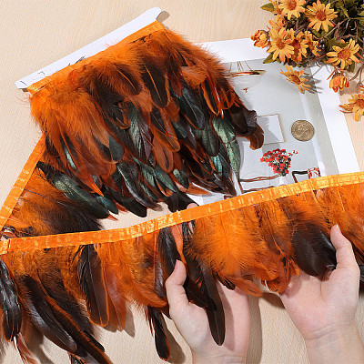 1 Bundle Fashion Feather Cloth Strand Costume Accessories DIY-GF0012-59A-1