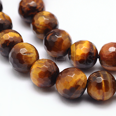 Natural Tiger Eye Beads Strands G-F260-02-10mm-1