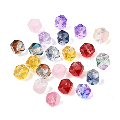 Baking Paint Transparent Glass Beads GL-CBA1477-14-1
