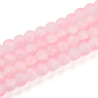 Crackle Glass Beads Strands GLAA-N009-10mm-02-1