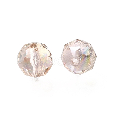 Electroplate Transparent Round Glass Beads GL-CBA6A73-AB04-1