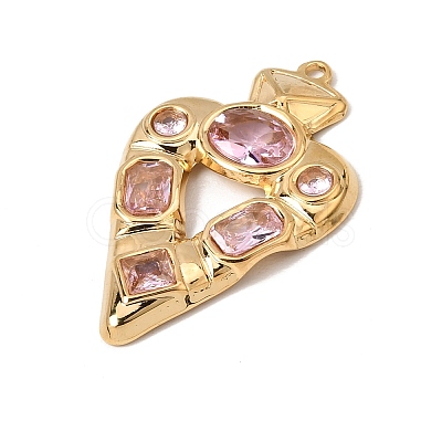 304 Stainless Steel Rhinestone Pendants SA-CBAA9A2-01G-02-1