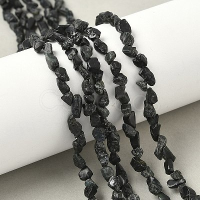 Raw Rough Natural Black Tourmaline Beads Strands G-M453-A01-02-1