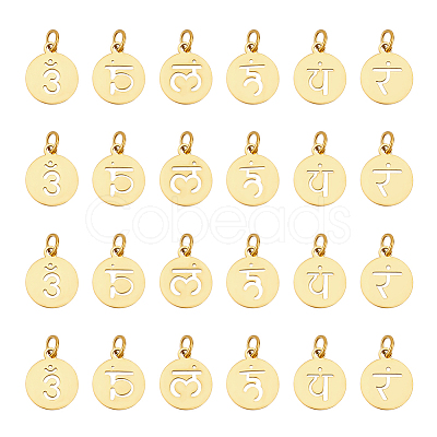 24Pcs 6 Styles 304 Stainless Steel Charms STAS-UN0048-91-1