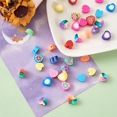 Handmade Polymer Clay Beads CLAY-TA0001-11-1