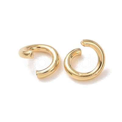 Brass Open Jump Rings KK-G604-08G-10-1