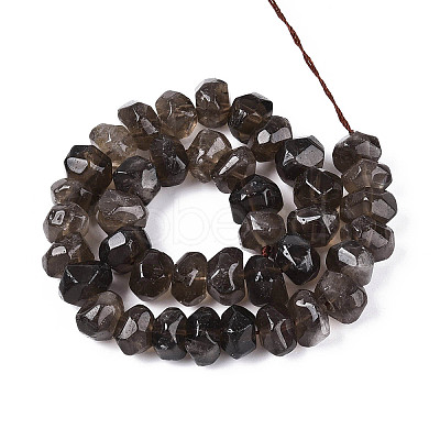Natural Smoky Quartz Beads Strands G-N347-17A-01-1