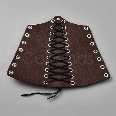Adjustable PU Leather Cord Bracelets with Iron Buckles AJEW-WH0502-44A-1