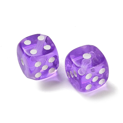 Spray Printed Transparent Acrylic Beads AC-CBA40CF-01D-1