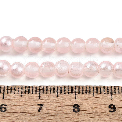 Baking Paint Transparent Glass Beads X1-DGLA-N011-4mm-03-1