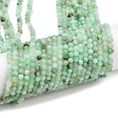 Natural Chalcedony Beads Strands G-C255-A02-3mm-02-1