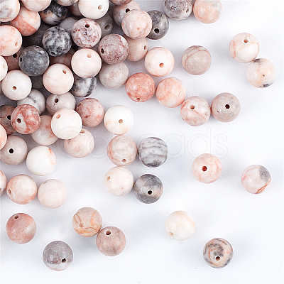 Natural Pink Zebra Jasper Beads G-OC0001-22-1