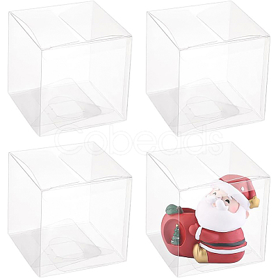Transparent Plastic PET Box Gift Packaging LS-CON-WH0052-9x9cm-1