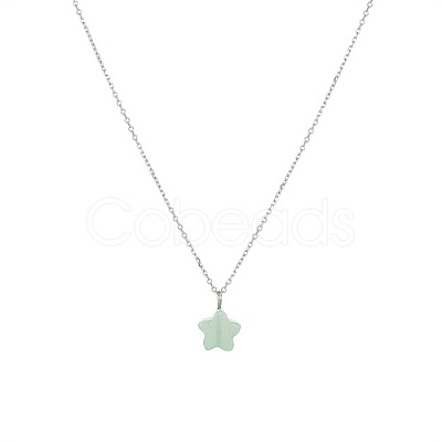 Stainless Steel Cable Chain Necklace QL5593-3-1