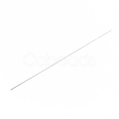 Iron Big Eye Beading Needles TOOL-N006-01-1