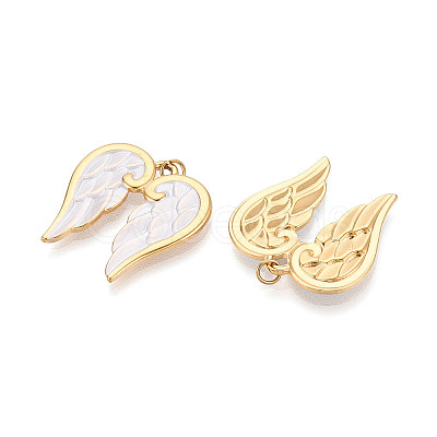 304 Stainless Steel Enamel Pendants STAS-T069-54-1