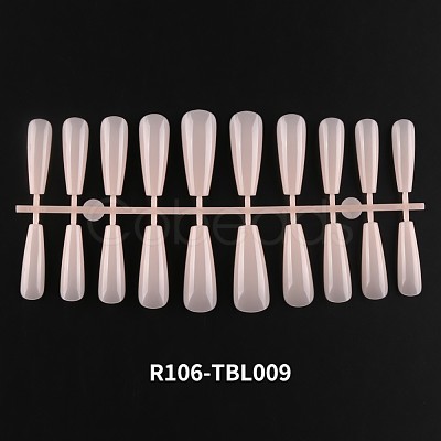 Solid Color Plastic Seamless Toe False Nail MRMJ-R106-TBL009-1