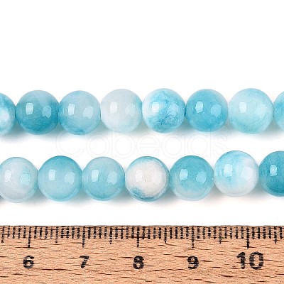 Natural Dyed Persian Jade Gemstone Bead Strands X-G-R271-8mm-XP15-1
