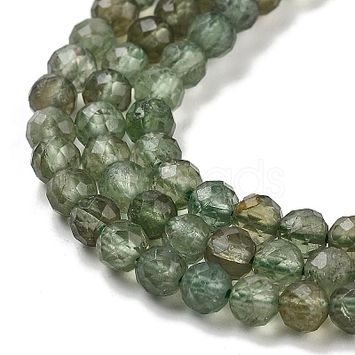 Natural Green Apatite Beads Strands G-G105-A01-03-1