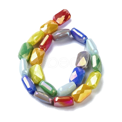 Electroplate Glass Beads Strands EGLA-C004-09-1