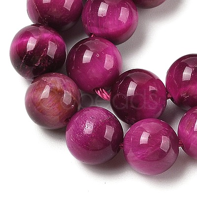 Grade AB Natural Tiger Eye Beads Strands G-B133-A02-8MM-05-1