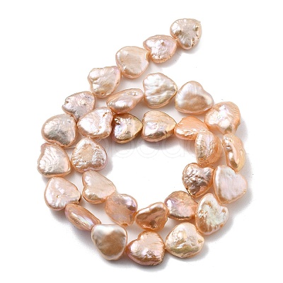 Natural Baroque Keshi Pearl Beads Strands PEAR-P064-07B-02C-1