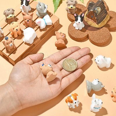 18Pcs 9 Styles Opaque Resin Pendants RESI-CJ0003-42-1