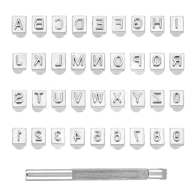 DIY Letter and Number Stamping Punch Tool Set TOOL-WH0164-02P-02-1