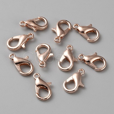 Brass Lobster Claw Clasps FIND-WH0110-696RG-1