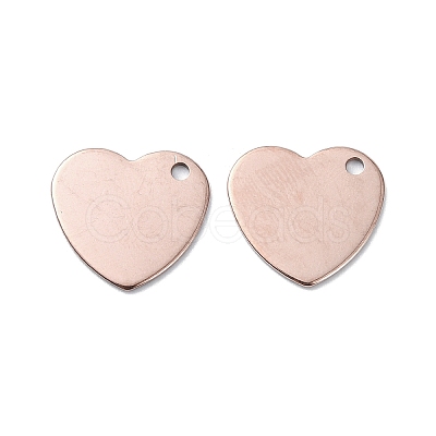 201 Stainless Steel Charms STAS-H191-01C-RG-1