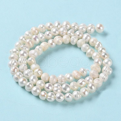 Natural Cultured Freshwater Pearl Beads Strands PEAR-E018-62-1