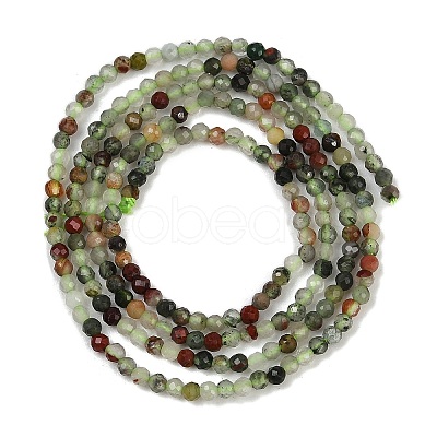 Natural African Bloodstone Beads Strands G-S388-A02-2mm-1