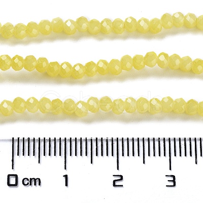 Baking Paint Imitation Jade Glass Bead Strands DGLA-A034-J2MM-A24-1