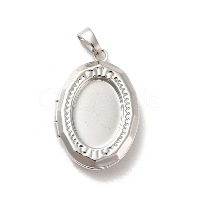 Rack Plating Brass Locket Pendants KK-I688-06P-1