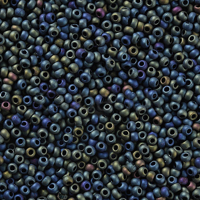 12/0 Grade A Round Glass Seed Beads SEED-Q008-M605-1