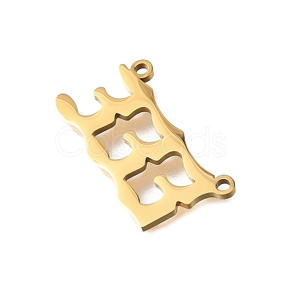 304 Stainless Steel Pendants STAS-D382-04C-G-1
