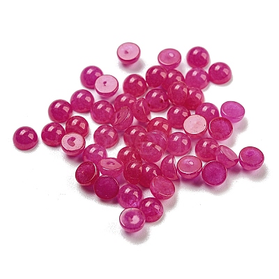 Natural White Jade Dyed Cabochons G-H309-03-35-1
