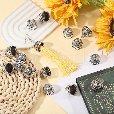 16Pcs Tibetan Style Zinc Alloy Pendant Bails FIND-CA0011-75C-1