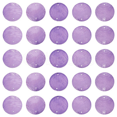 50Pcs Dyed Natural Capiz Shell Connector Charms BSHE-TA0001-20A-1