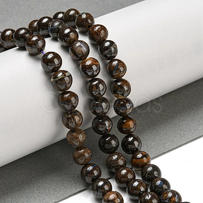 Natural Boulder Opal Beads Strands G-P544-A01-02-1