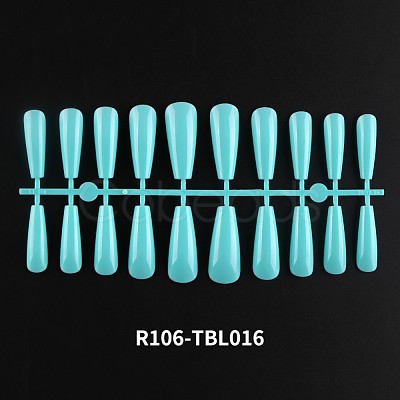 Solid Color Plastic Seamless Toe False Nail MRMJ-R106-TBL016-1