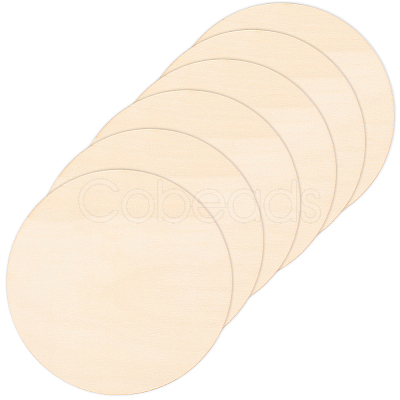 6Pcs Unfinished Wood Chips AJEW-CP0009-86-1