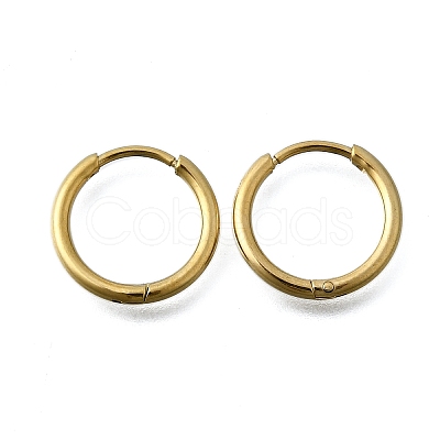 Round 304 Stainless Steel Hoop Earrings EJEW-V005-01G-01-1