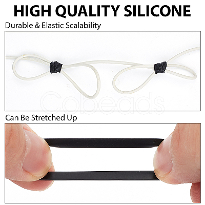 100Pcs Silicone Cable Ties FIND-SP0005-36-1