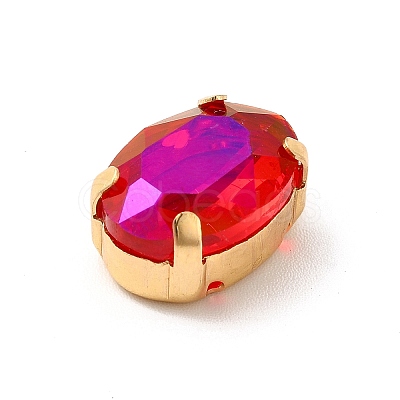 Moonlight Effect Oval Sew on Rhinestone GLAA-P055-01A-G03-1