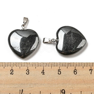 Synthetic Non-magnetic Hematite Pendants G-G956-B70-FF-1
