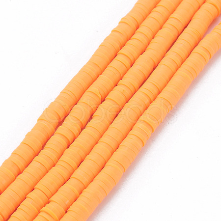 Handmade Polymer Clay Bead Strands CLAY-T002-4mm-63-1