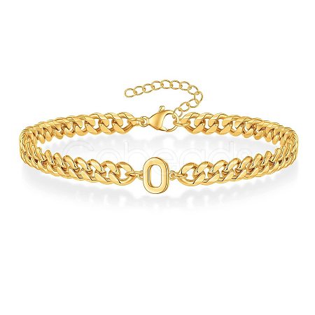 Letter 304 Stainless Steel Link Bracelets FS-WG7830E-14-1