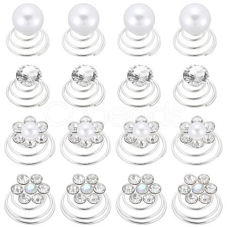 Spiral Hair Pin Coil Iron Hair Accessories OHAR-SP0001-12A-1